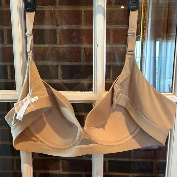 Cacique Tan Seamless Full Coverage Bra size 50B Has underwire. - Picture 2 of 9